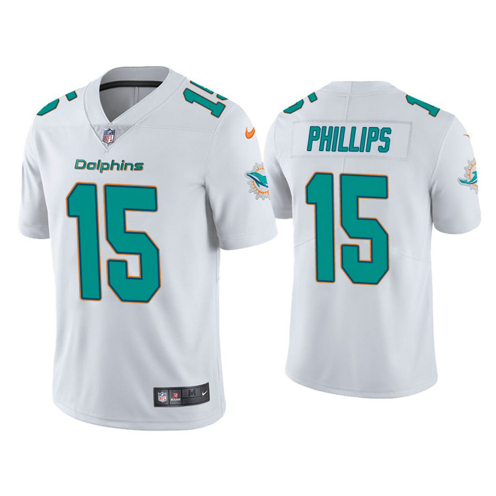 Miami Dolphins #15 Jaelan Phillips White 2021 NFL Draft Vapor Limited Jersey Miami Dolphins #15 Jaelan Phillips White 2021 NFL Draft Vapor Limited Jersey