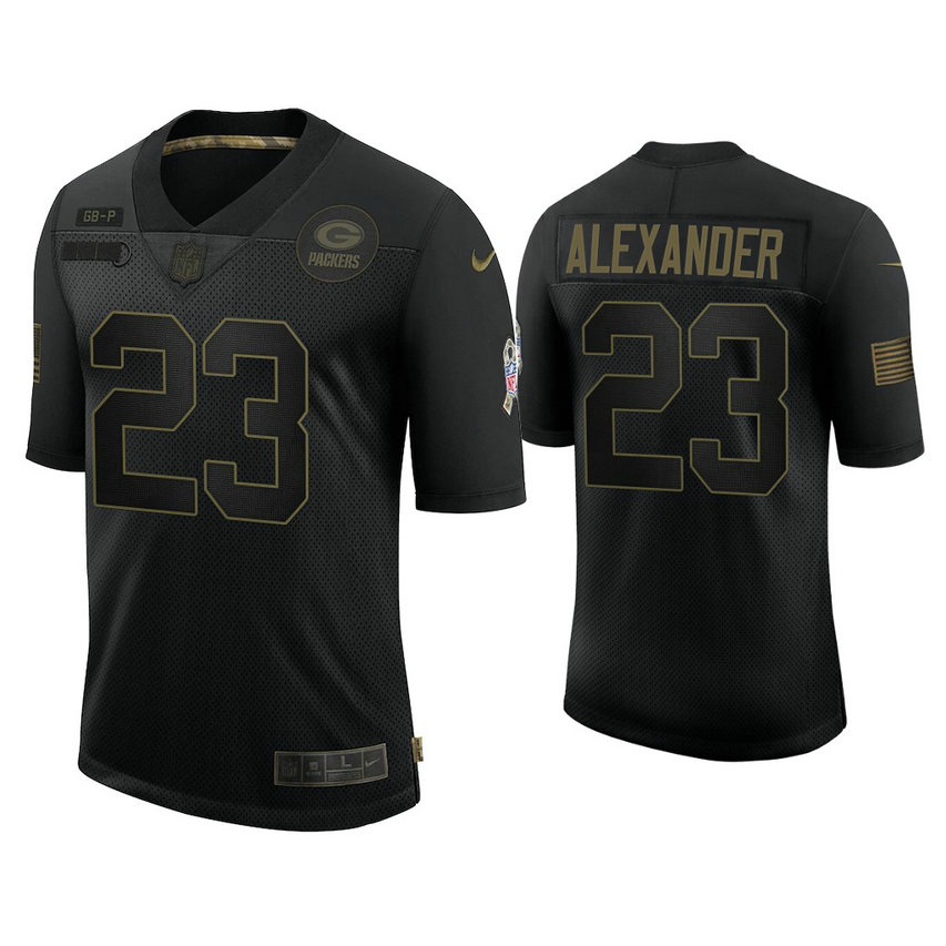 Green Bay Packers #23 Jaire Alexander Black 2020 Salute to Service Limited Jersey Green Bay Packers #23 Jaire Alexander Black 2020 Salute to Service Limited Jersey