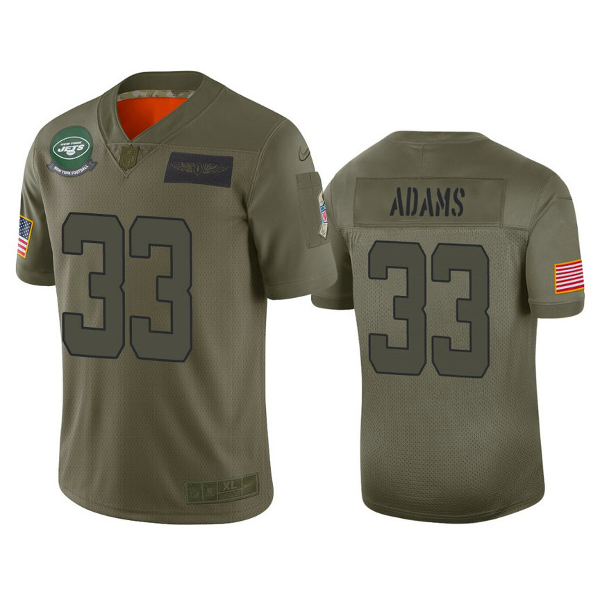 New York Jets #33 Jamal Adams Camo 2019 Salute to Service Limited Jersey