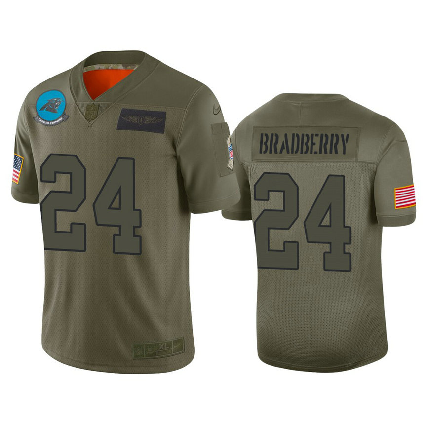 Carolina Panthers #24 James Bradberry Camo 2019 Salute to Service Limited Jersey