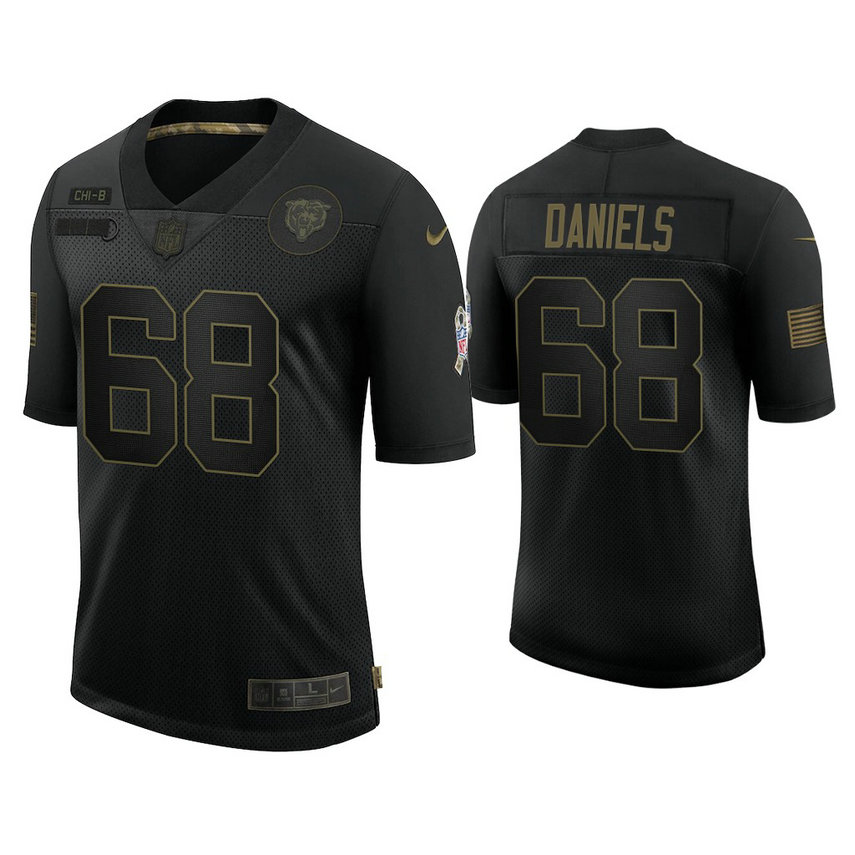 Chicago Bears #68 James Daniels Black 2020 Salute to Service Limited Jersey Chicago Bears #68 James Daniels Black 2020 Salute to Service Limited Jersey