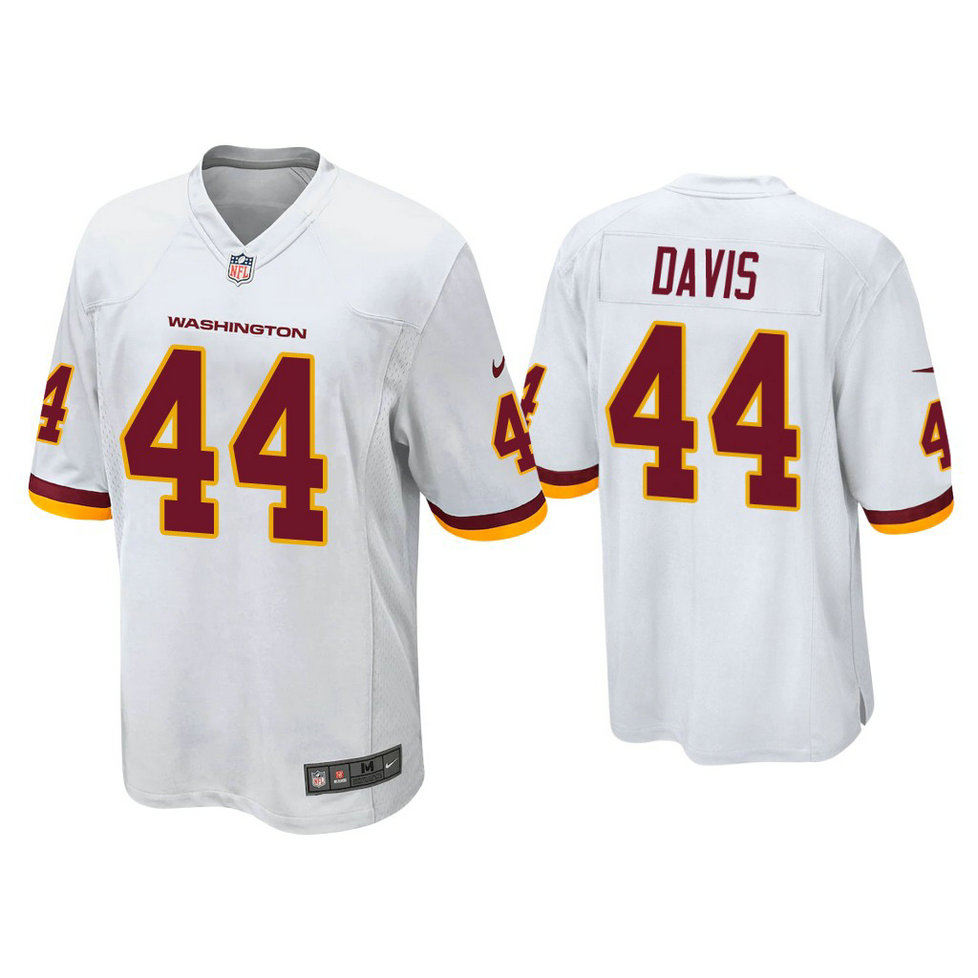 Washington Football Team #44 Jamin Davis White 2021 NFL Draft Game Jersey Washington Football Team #44 Jamin Davis White 2021 NFL Draft Game Jersey