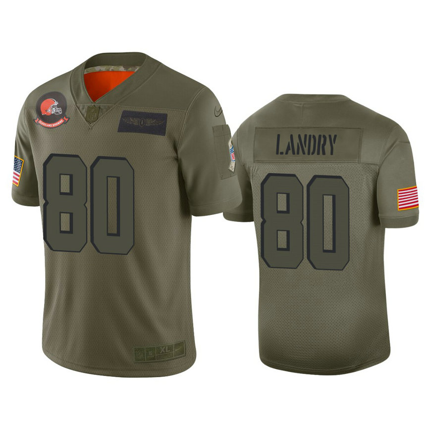 Cleveland Browns #80 Jarvis Landry Camo 2019 Salute to Service Limited Jersey Cleveland Browns #80 Jarvis Landry Camo 2019 Salute to Service Limited Jersey
