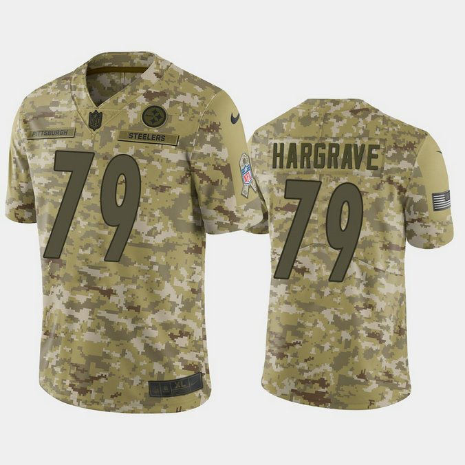 Pittsburgh Steelers Javon Hargrave #79 Camo Jersey 2018 Salute to Service