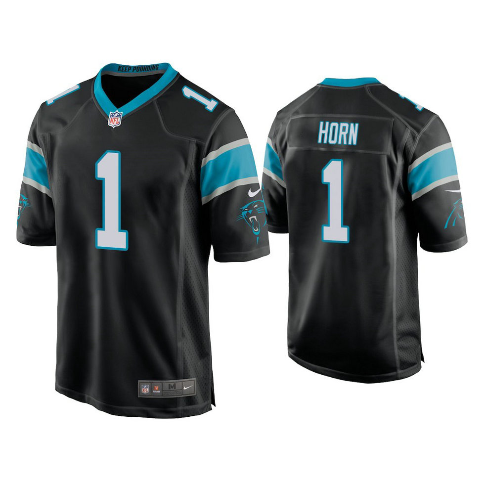 Carolina Panthers #1 Jaycee Horn Black 2021 NFL Draft Game Jersey Carolina Panthers #1 Jaycee Horn Black 2021 NFL Draft Game Jersey
