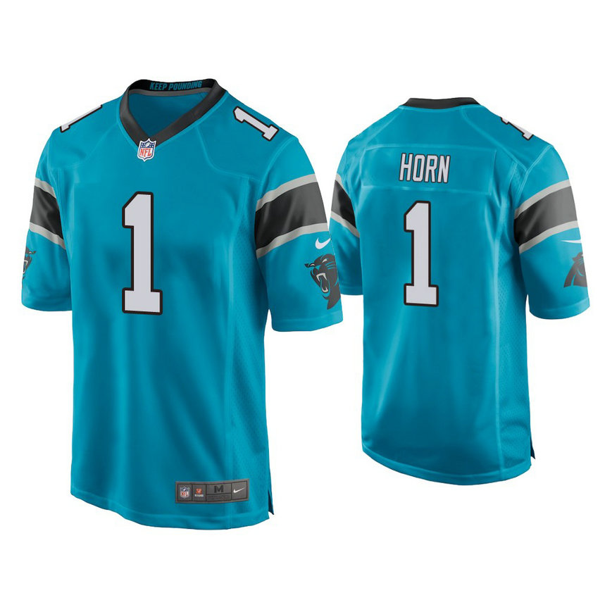 Carolina Panthers #1 Jaycee Horn Blue 2021 NFL Draft Game Jersey Carolina Panthers #1 Jaycee Horn Blue 2021 NFL Draft Game Jersey