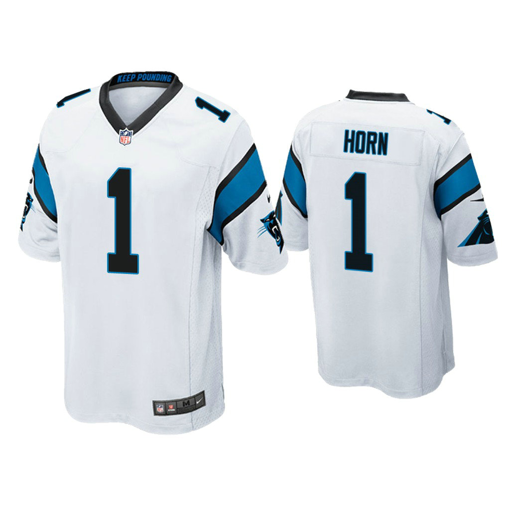 Carolina Panthers #1 Jaycee Horn White 2021 NFL Draft Game Jersey Carolina Panthers #1 Jaycee Horn White 2021 NFL Draft Game Jersey