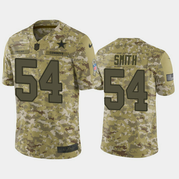 Dallas Cowboys Jaylon Smith #54 Camo Jersey 2018 Salute to Service Dallas Cowboys Jaylon Smith #54 Camo Jersey 2018 Salute to Service