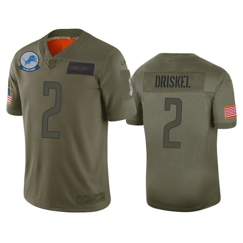 Detroit Lions #2 Jeff Driskel Camo 2019 Salute to Service Limited Jersey Detroit Lions #2 Jeff Driskel Camo 2019 Salute to Service Limited Jersey