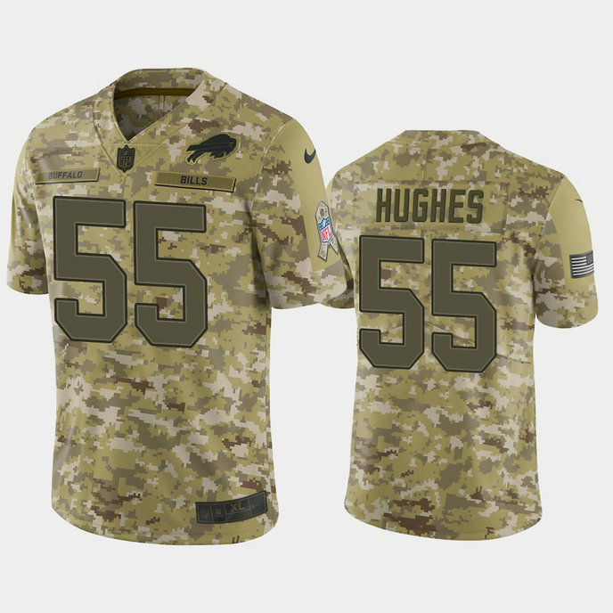 Buffalo Bills Jerry Hughes #55 2018 Salute to Service Limited Camo Jersey Buffalo Bills Jerry Hughes #55 2018 Salute to Service Limited Camo Jersey