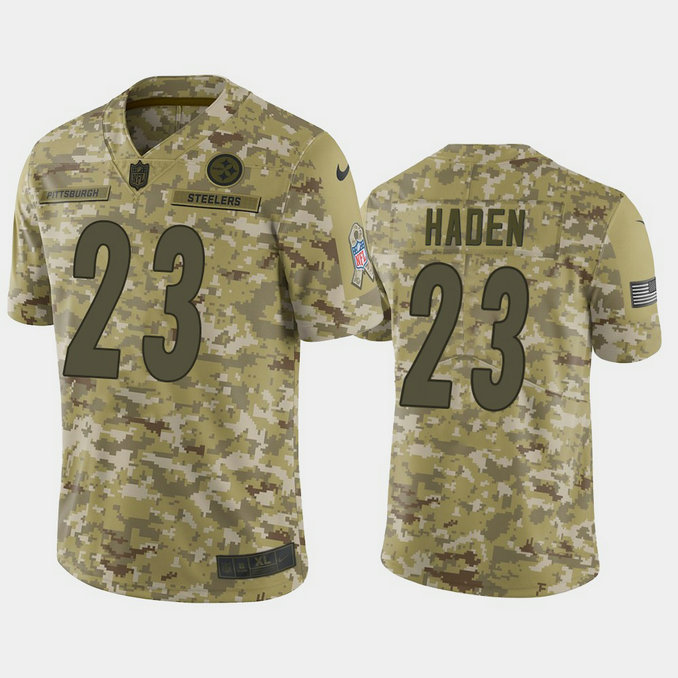 Pittsburgh Steelers Joe Haden #23 Camo Jersey 2018 Salute to Service