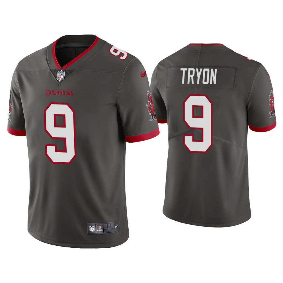Tampa Bay Buccaneers #9 Joe Tryon Pewter 2021 NFL Draft Vapor Limited Jersey Tampa Bay Buccaneers #9 Joe Tryon Pewter 2021 NFL Draft Vapor Limited Jersey