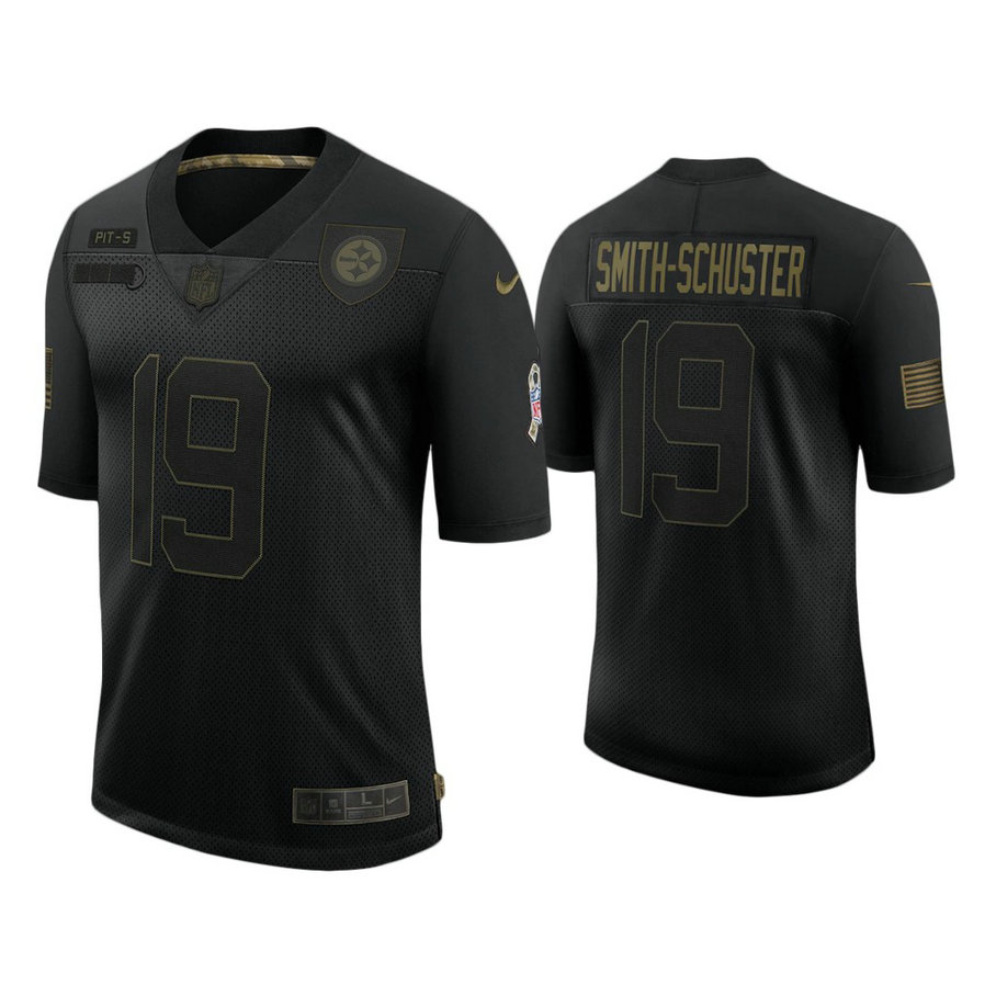 Pittsburgh Steelers #19 JuJu Smith-Schuster Black 2020 Salute to Service Limited Jersey