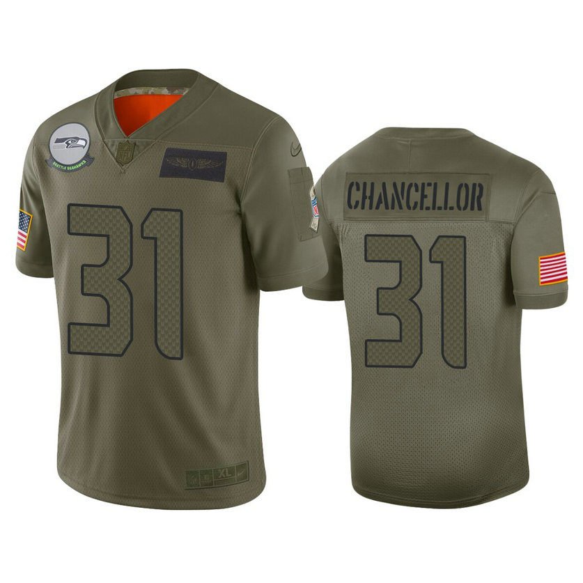 Seattle Seahawks #31 Kam Chancellor Camo 2019 Salute to Service Limited Jersey Seattle Seahawks #31 Kam Chancellor Camo 2019 Salute to Service Limited Jersey