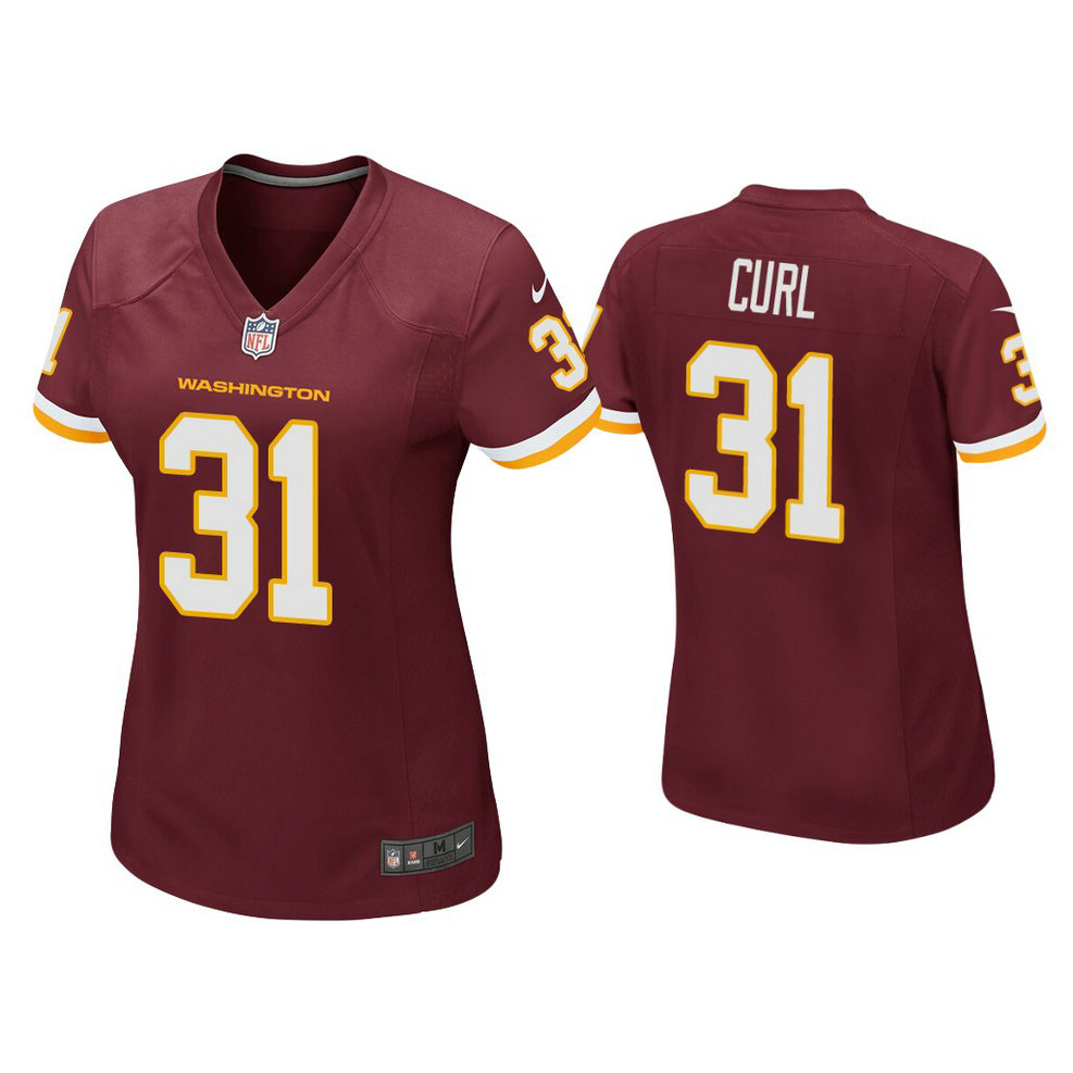 Women's Washington Football Team #31 Kamren Curl Burgundy Game Jersey Women's Washington Football Team #31 Kamren Curl Burgundy Game Jersey
