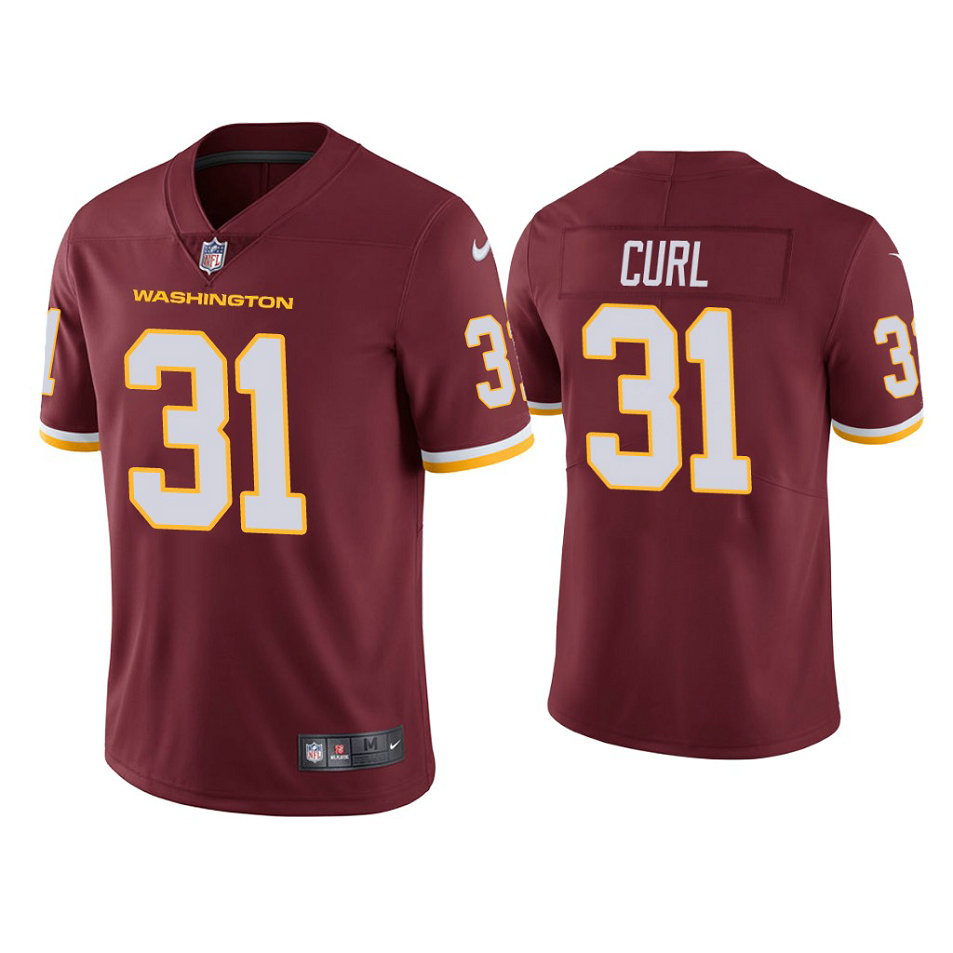 Washington Football Team #31 Kamren Curl Burgundy Vapor Limited Jersey