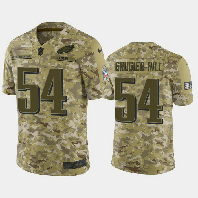 Philadelphia Eagles Kamu Grugier-Hill #54 Camo Jersey 2018 Salute to Service