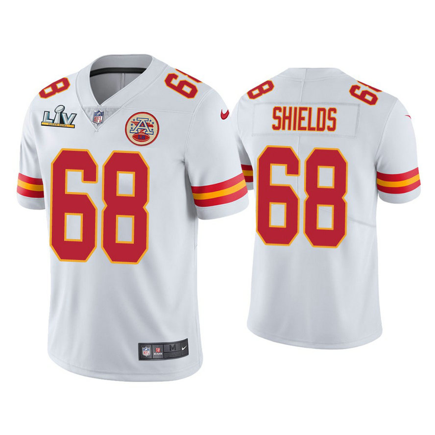 2021 Kansas City Chiefs #68 Will Shields White Super Bowl LIV White Vapor Limited Jersey 2021 Kansas City Chiefs #68 Will Shields White Super Bowl LIV White Vapor Limited Jersey