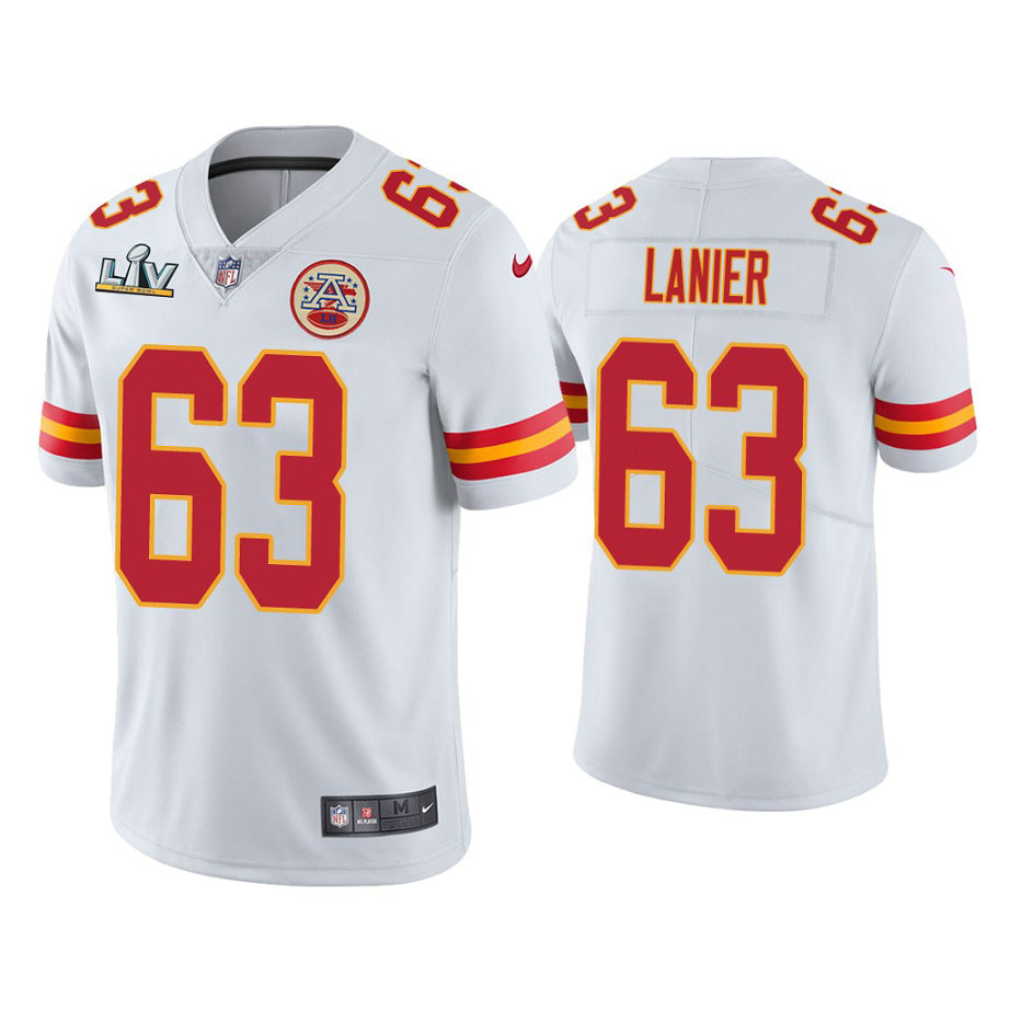 2021 Kansas City Chiefs #63 Willie Lanier White Super Bowl LIV White Vapor Limited Jersey 2021 Kansas City Chiefs #63 Willie Lanier White Super Bowl LIV White Vapor Limited Jersey