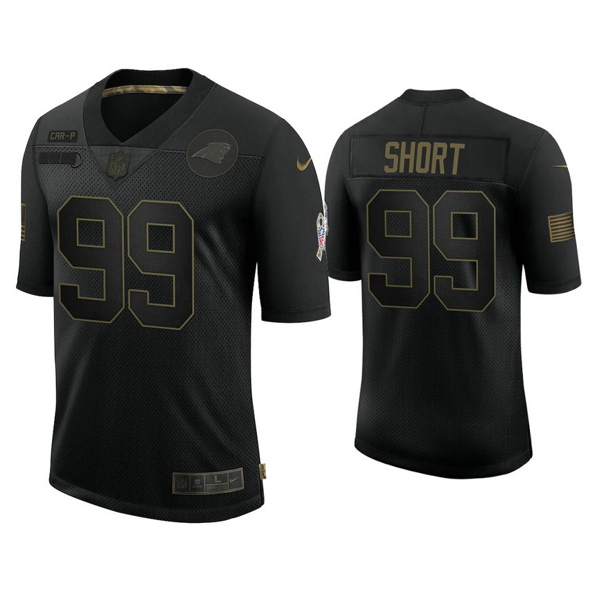 Carolina Panthers #99 Kawann Short Black 2020 Salute to Service Limited Jersey Carolina Panthers #99 Kawann Short Black 2020 Salute to Service Limited Jersey