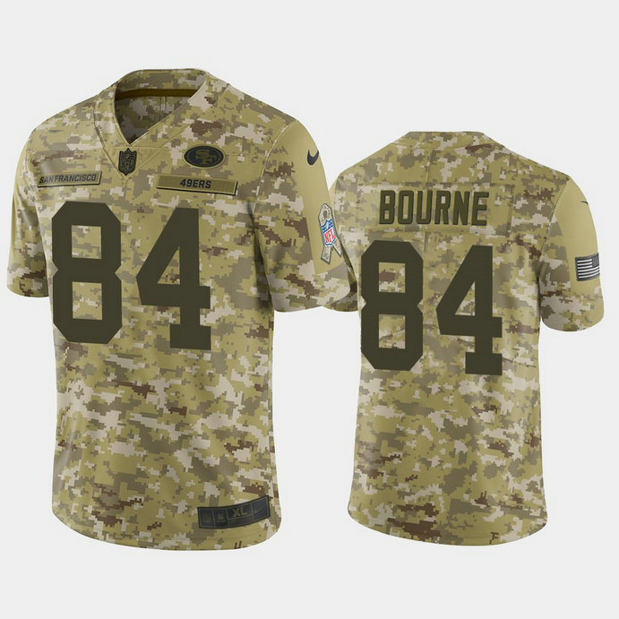 San Francisco 49ers Kendrick Bourne #84 Camo Jersey 2018 Salute to Service San Francisco 49ers Kendrick Bourne #84 Camo Jersey 2018 Salute to Service