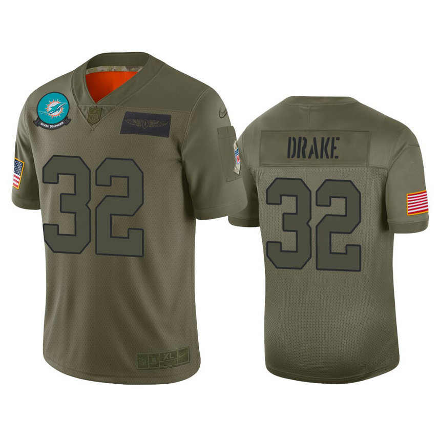 Miami Dolphins #32 Kenyan Drake Camo 2019 Salute to Service Limited Jersey Miami Dolphins #32 Kenyan Drake Camo 2019 Salute to Service Limited Jersey