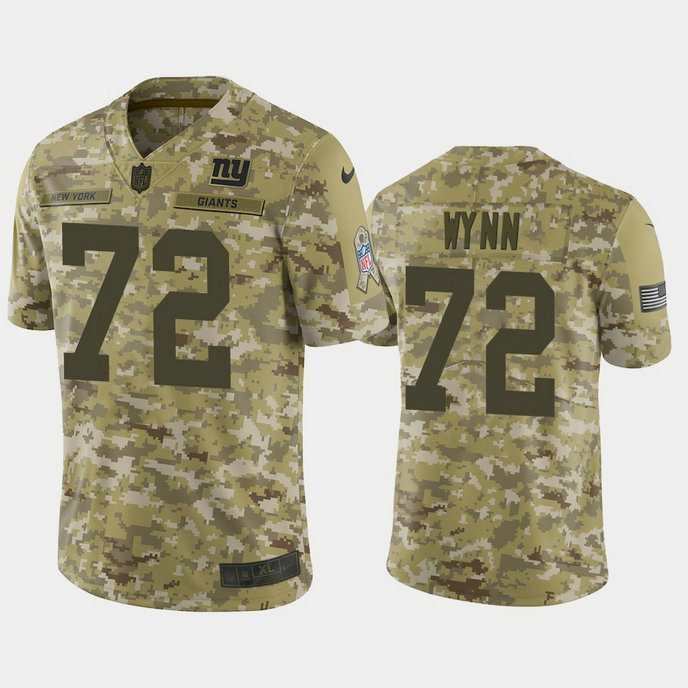 New York Giants Kerry Wynn #72 Camo Jersey 2018 Salute to Service New York Giants Kerry Wynn #72 Camo Jersey 2018 Salute to Service