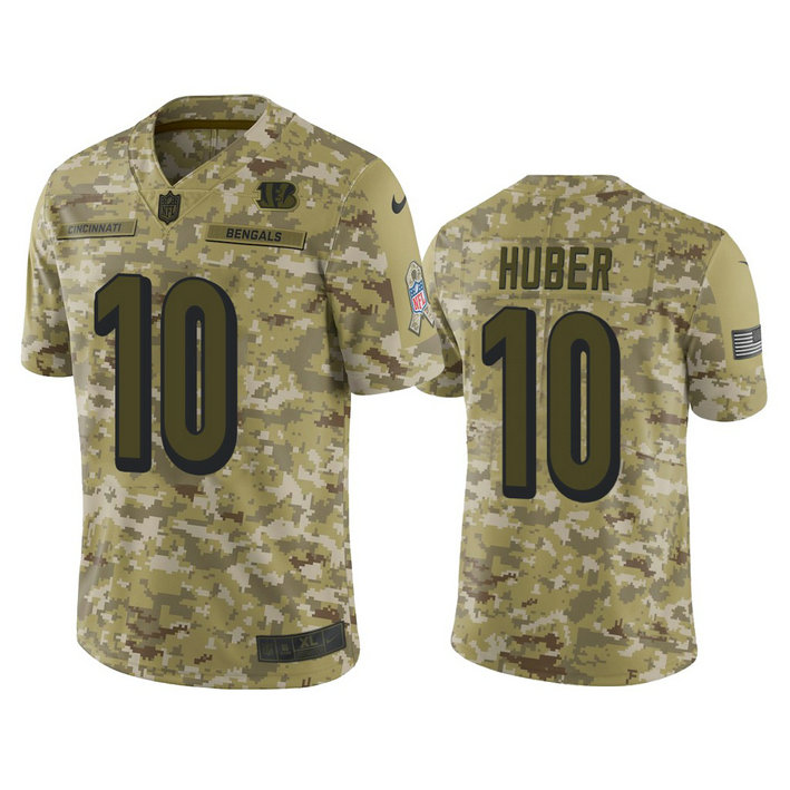 Cincinnati Bengals Kevin Huber #10 Camo Jersey 2018 Salute to Service Cincinnati Bengals Kevin Huber #10 Camo Jersey 2018 Salute to Service