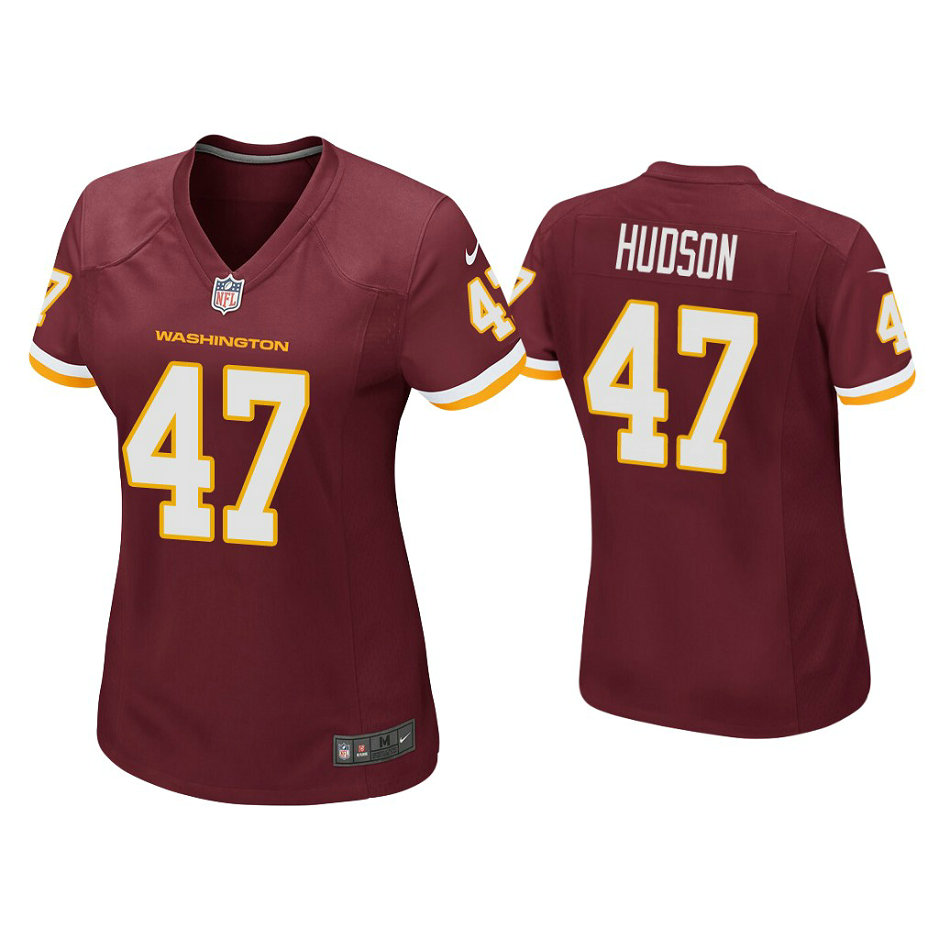 Women's Washington Football Team #47 Khaleke Hudson Burgundy Game Jersey Women's Washington Football Team #47 Khaleke Hudson Burgundy Game Jersey