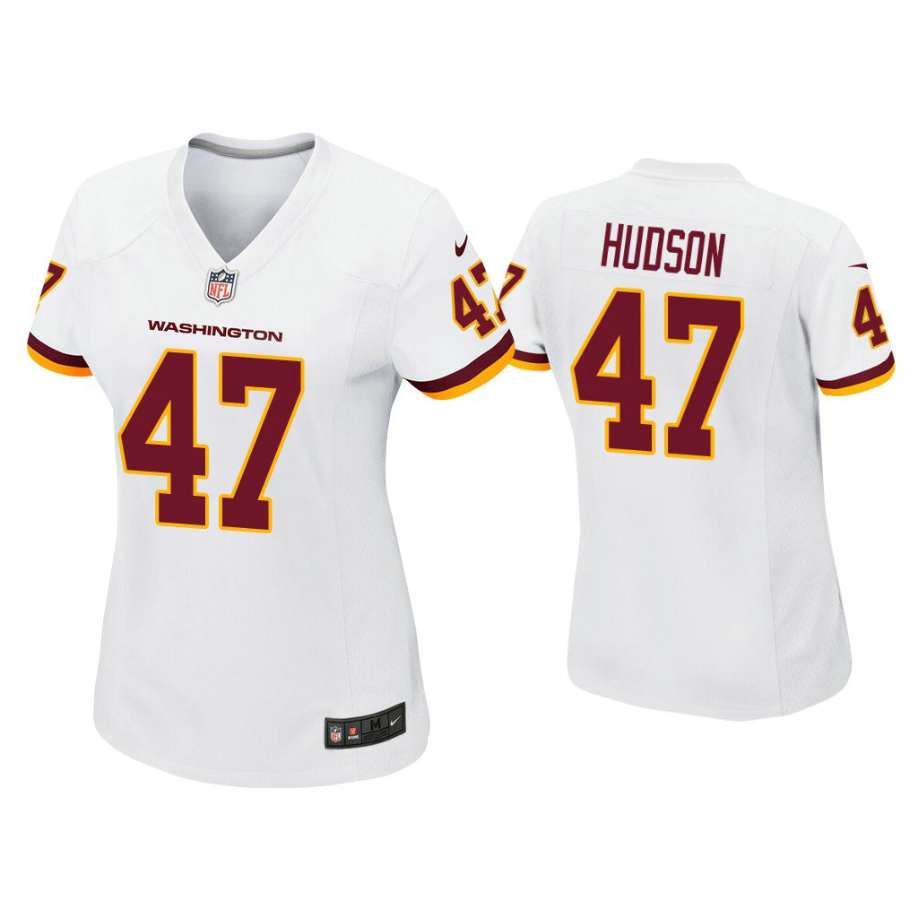 Women's Washington Football Team #47 Khaleke Hudson White Game Jersey Women's Washington Football Team #47 Khaleke Hudson White Game Jersey
