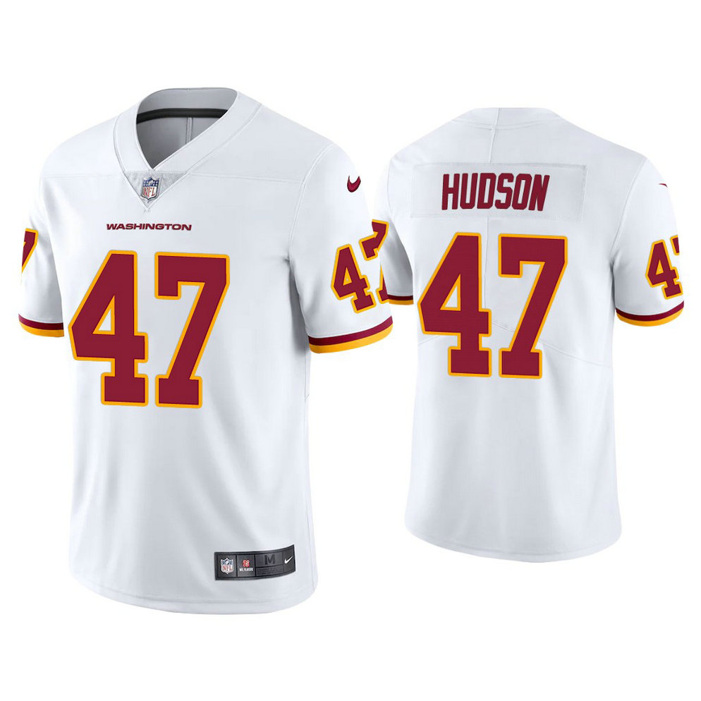 Washington Football Team #47 Khaleke Hudson White Vapor Limited Jersey Washington Football Team #47 Khaleke Hudson White Vapor Limited Jersey