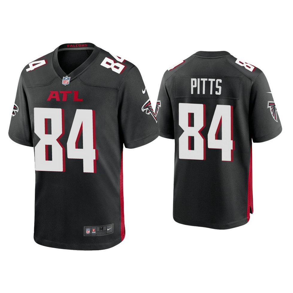 Atlanta Falcons #84 Kyle Pitts Black 2021 NFL Draft Game Jersey Atlanta Falcons #84 Kyle Pitts Black 2021 NFL Draft Game Jersey