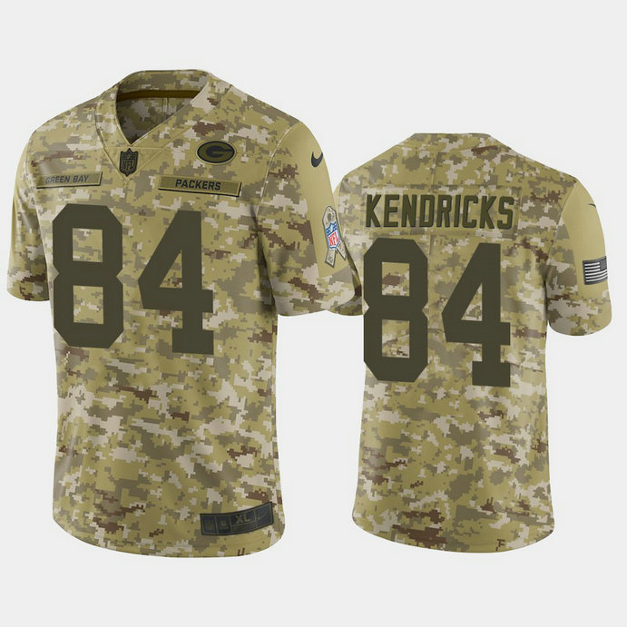 Green Bay Packers Lance Kendricks #84 Camo Jersey 2018 Salute to Service