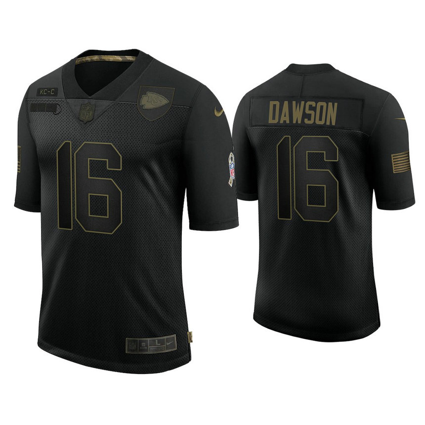 Kansas City Chiefs #16 Len Dawson Black 2020 Salute to Service Limited Jersey Kansas City Chiefs #16 Len Dawson Black 2020 Salute to Service Limited Jersey