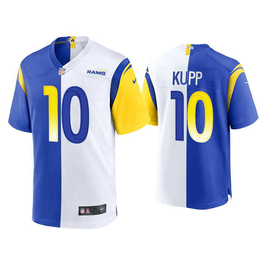 2021 Los Angeles Rams #10 Cooper Kupp Royal White Game Jersey 2021 Los Angeles Rams #10 Cooper Kupp Royal White Game Jersey