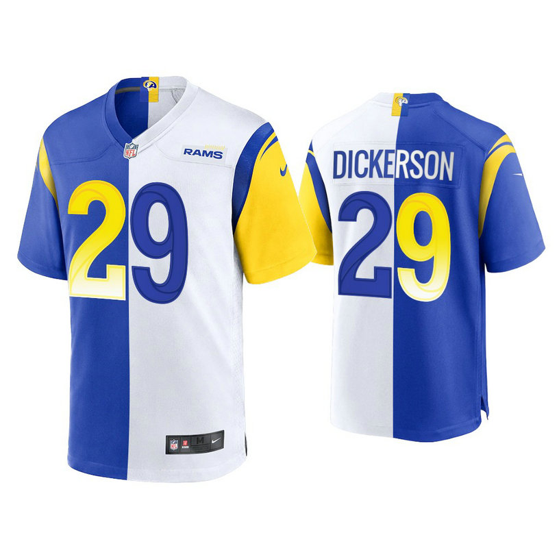 2021 Los Angeles Rams #29 Eric Dickerson Royal White Game Jersey 2021 Los Angeles Rams #29 Eric Dickerson Royal White Game Jersey