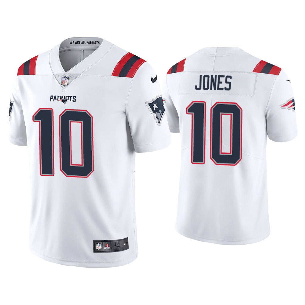 New England Patriots #10 Mac Jones White 2021 NFL Draft Vapor Limited Jersey New England Patriots #10 Mac Jones White 2021 NFL Draft Vapor Limited Jersey