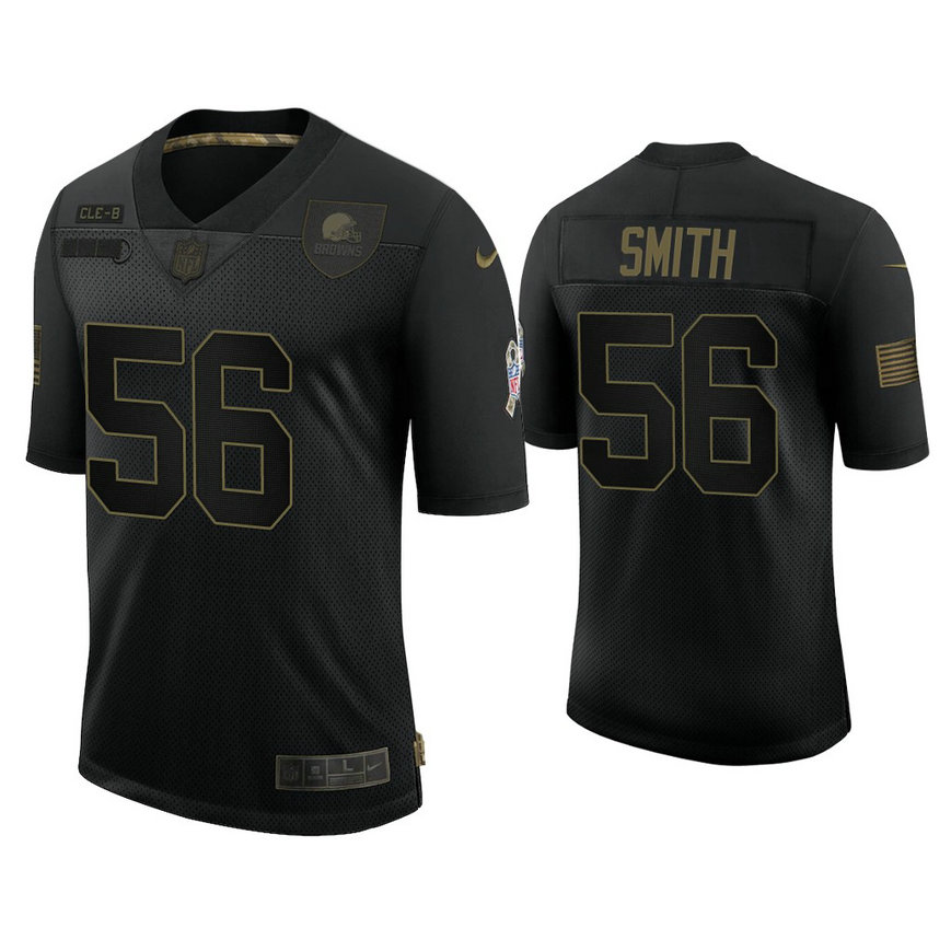 Cleveland Browns #56 Malcolm Smith Black 2020 Salute to Service Limited Jersey Cleveland Browns #56 Malcolm Smith Black 2020 Salute to Service Limited Jersey