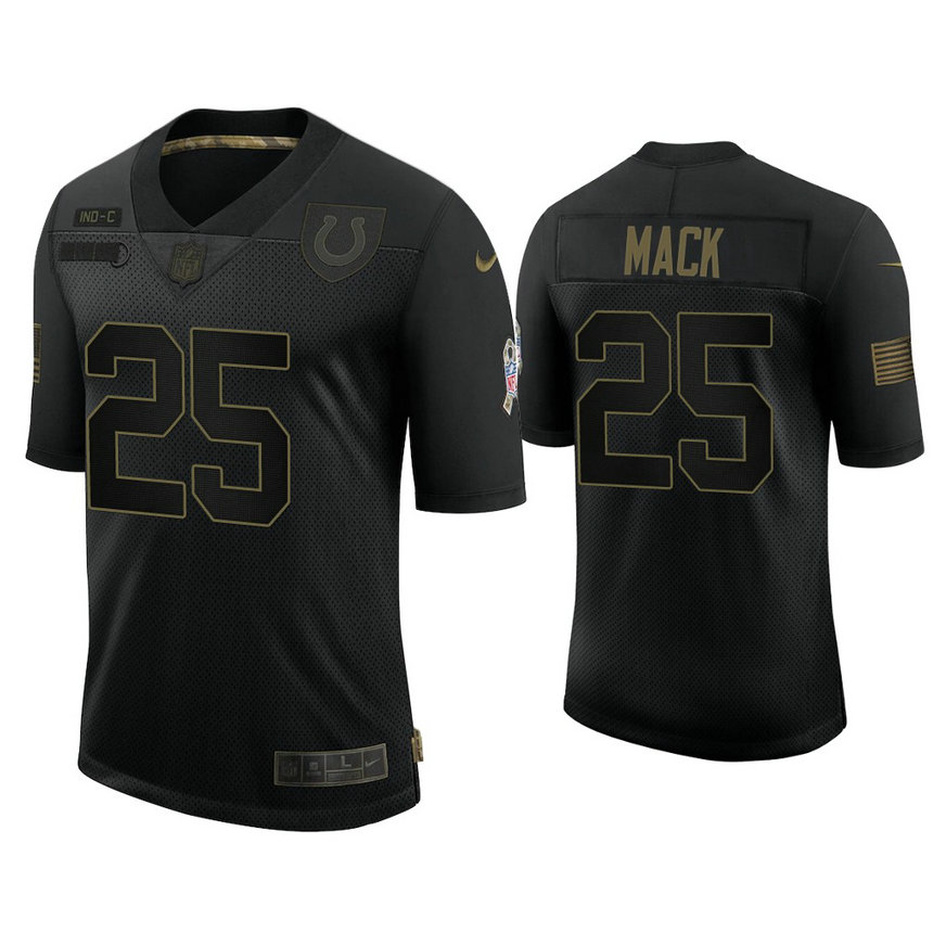 Indianapolis Colts #25 Marlon Mack Black 2020 Salute to Service Limited Jersey Indianapolis Colts #25 Marlon Mack Black 2020 Salute to Service Limited Jersey