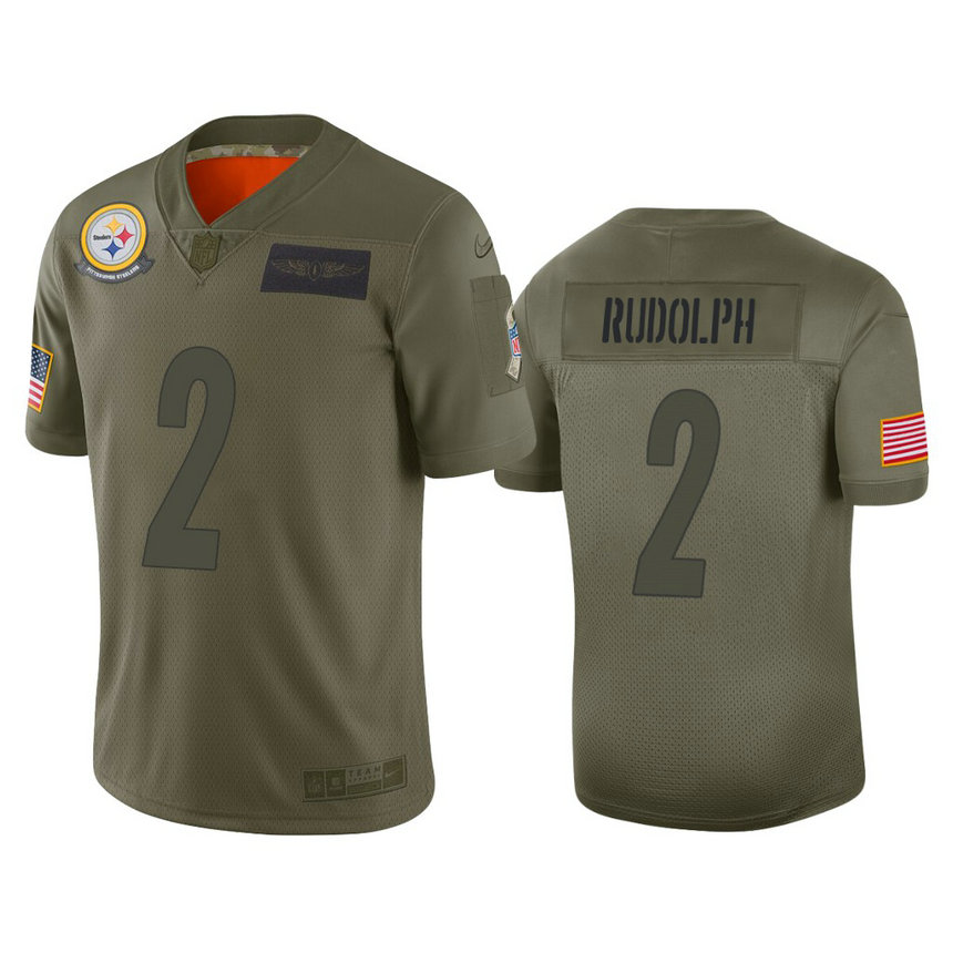 Pittsburgh Steelers #2 Mason Rudolph Camo 2019 Salute to Service Limited Jersey Pittsburgh Steelers #2 Mason Rudolph Camo 2019 Salute to Service Limited Jersey