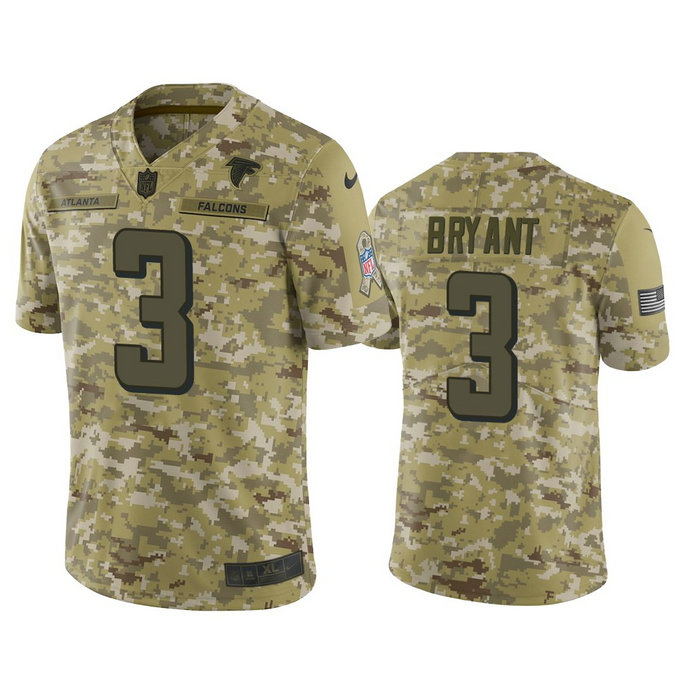 Atlanta Falcons Matt Bryant #3 2018 Salute to Service Limited Camo Jersey Atlanta Falcons Matt Bryant #3 2018 Salute to Service Limited Camo Jersey