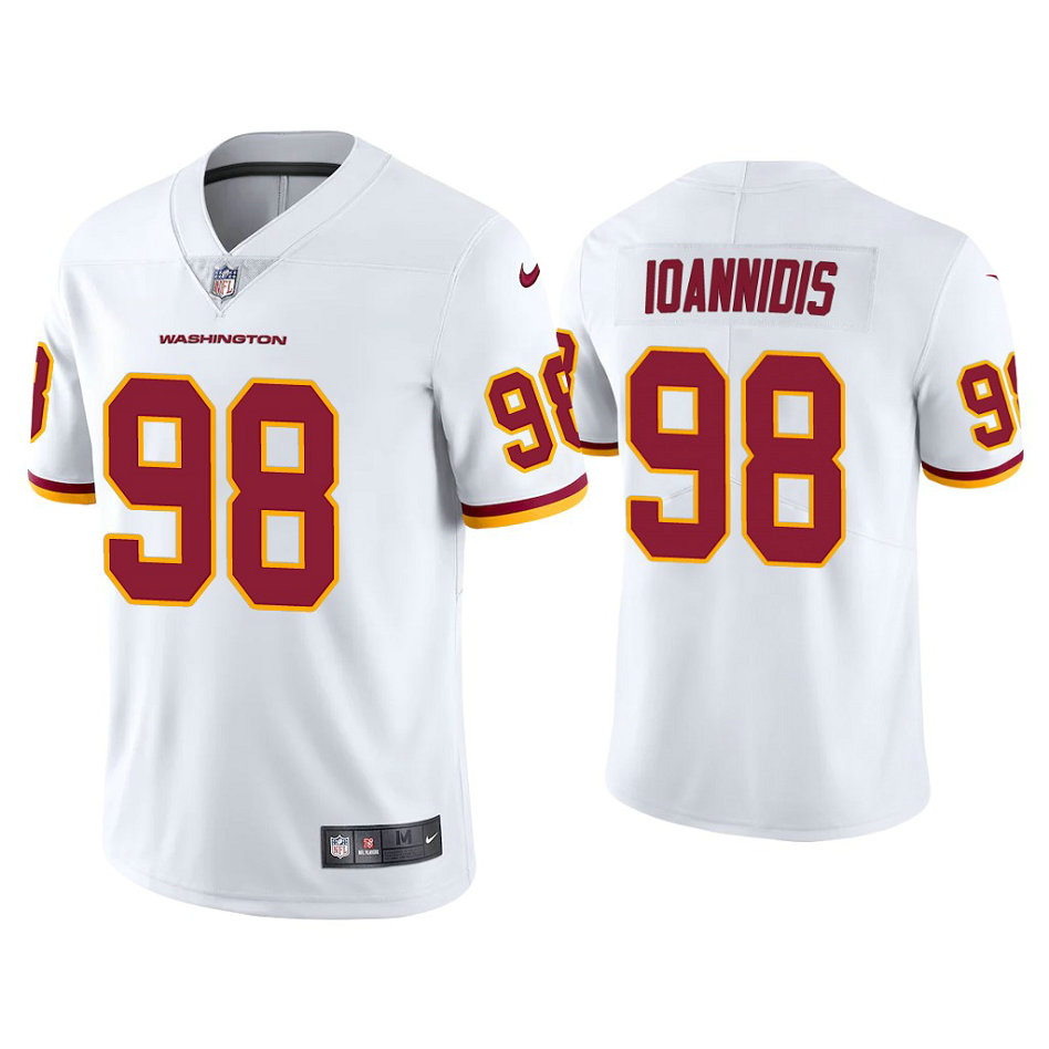 Washington Football Team #98 Matt Ioannidis White Vapor Limited Jersey Washington Football Team #98 Matt Ioannidis White Vapor Limited Jersey