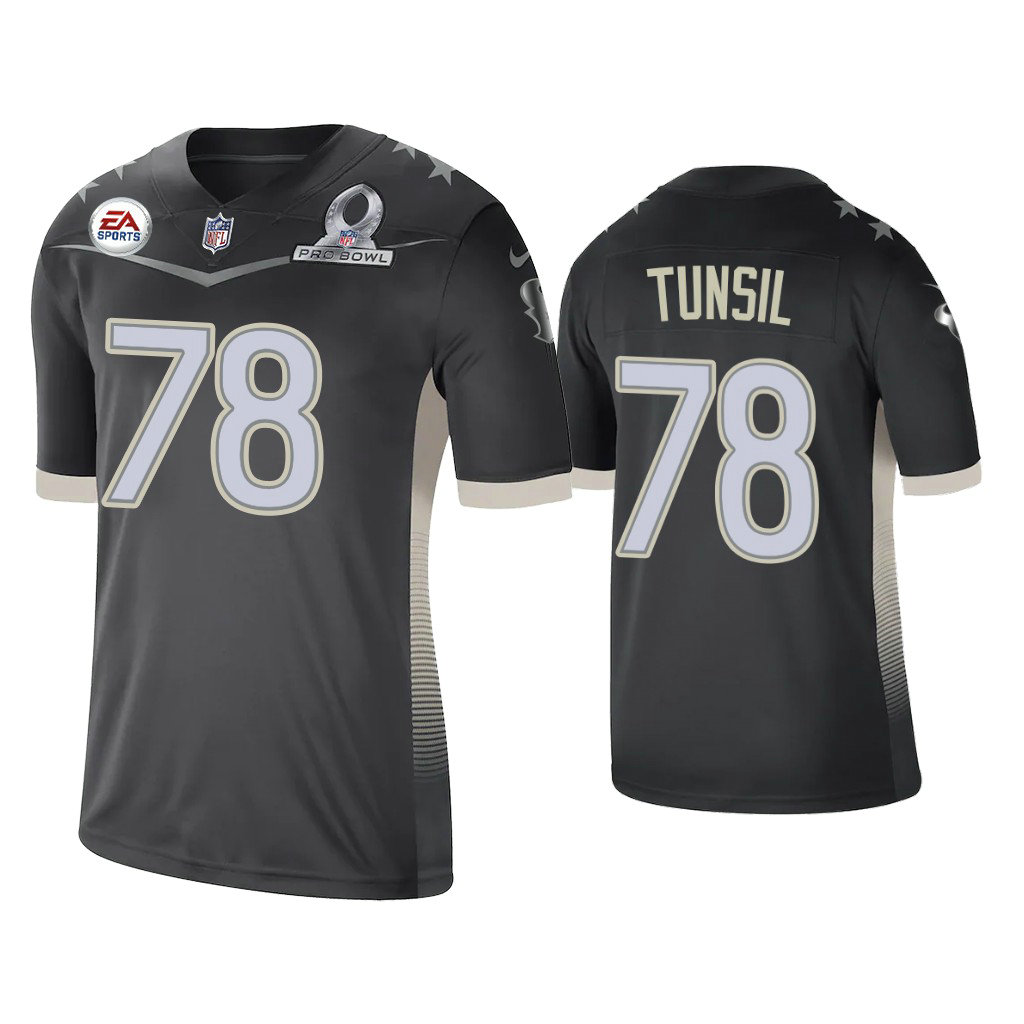 Houston Texans #78 Laremy Tunsil 2021 AFC Pro Bowl Game Anthracite Jersey Houston Texans #78 Laremy Tunsil 2021 AFC Pro Bowl Game Anthracite Jersey