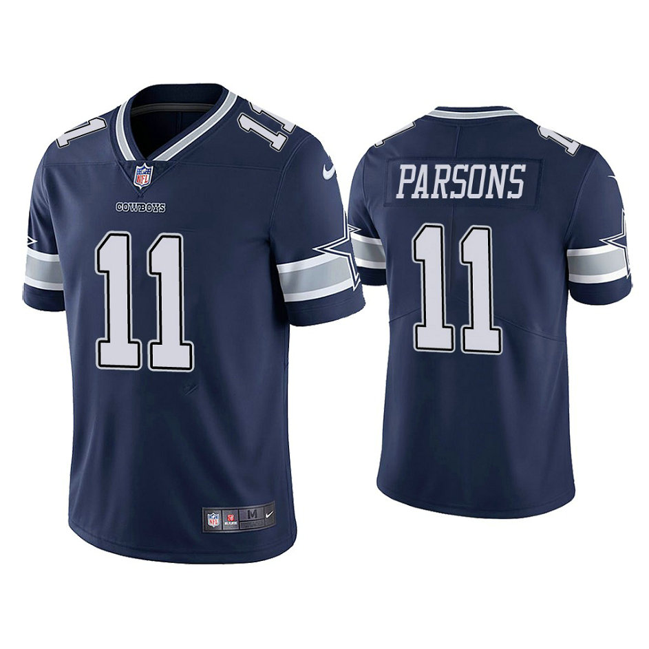 Dallas Cowboys #11 Micah Parsons Navy 2021 NFL Draft Vapor Limited Jersey