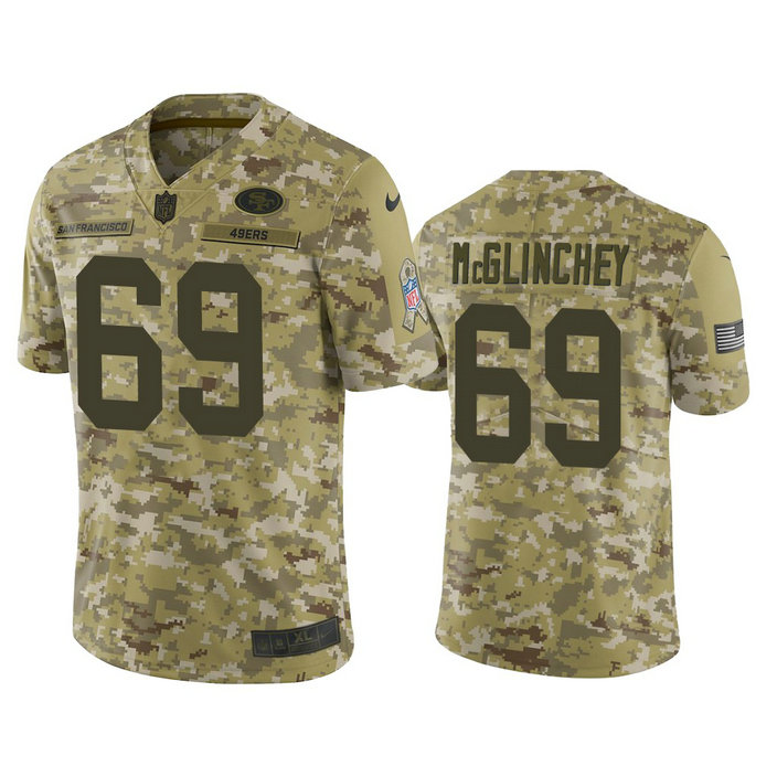 San Francisco 49ers Mike McGlinchey #69 2018 Salute to Service Limited Camo Jersey San Francisco 49ers Mike McGlinchey #69 2018 Salute to Service Limited Camo Jersey
