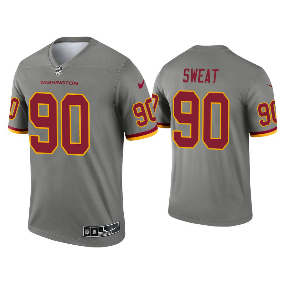 Washington Football Team #90 Montez Sweat Steel Inverted Legend Jersey