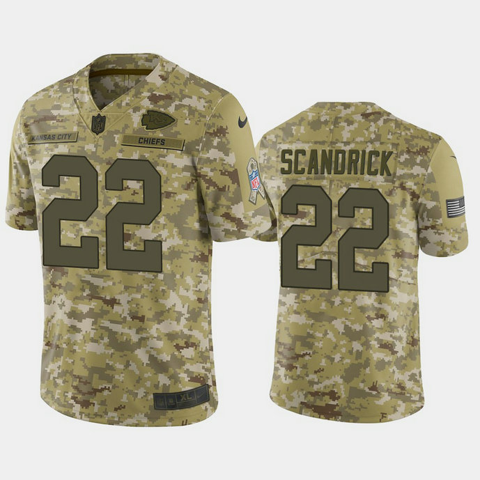 Kansas City Chiefs Orlando Scandrick #22 Camo Jersey 2018 Salute to Service Kansas City Chiefs Orlando Scandrick #22 Camo Jersey 2018 Salute to Service