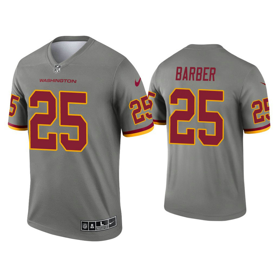 Washington Football Team #25 Peyton Barber Steel Inverted Legend Jersey