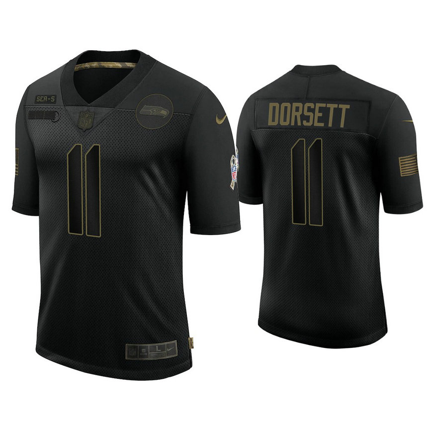 Seattle Seahawks #11 Phillip Dorsett Black 2020 Salute to Service Limited Jersey Seattle Seahawks #11 Phillip Dorsett Black 2020 Salute to Service Limited Jersey