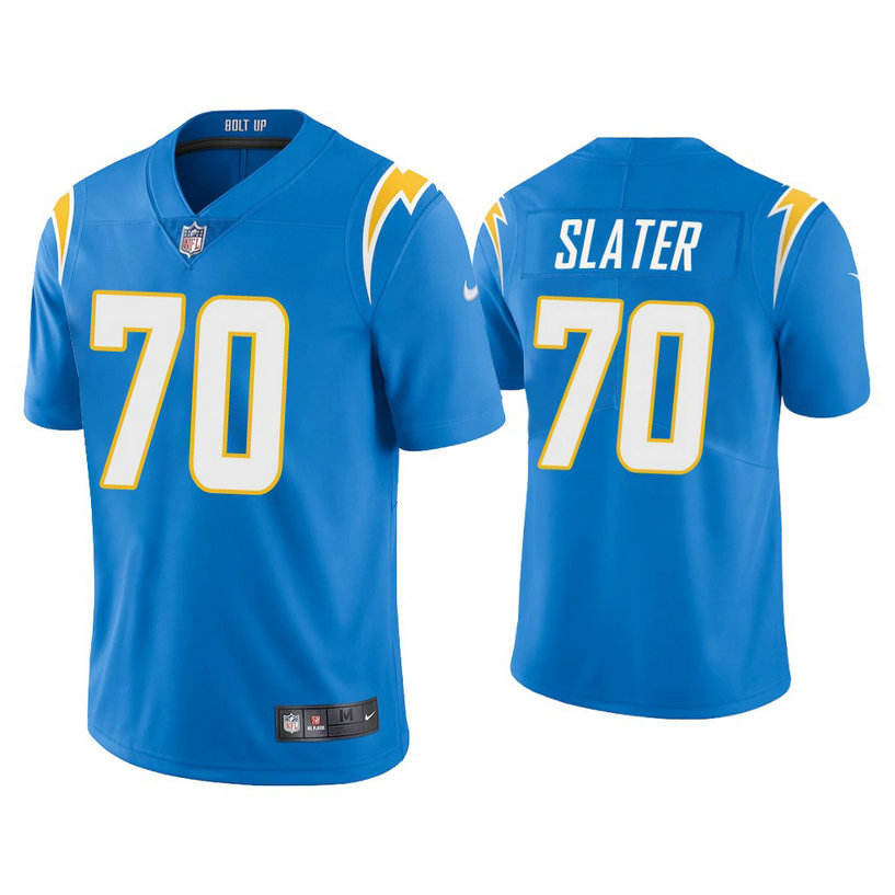 Los Angeles Chargers #70 Rashawn Slater Powder Blue 2021 NFL Draft Vapor Limited Jersey Los Angeles Chargers #70 Rashawn Slater Powder Blue 2021 NFL Draft Vapor Limited Jersey